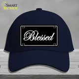 Blessed Black Novelty License Plate Hat Cotton / Navy