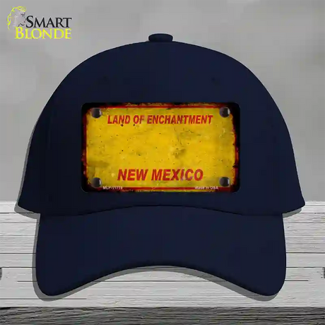 New Mexico Rusty Blank Novelty License Plate Hat Cotton / Navy