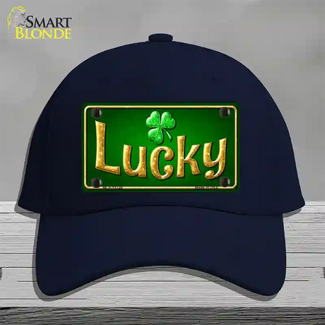 Lucky Irish Novelty License Plate Hat Cotton / Navy