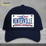 Winterville North Carolina State Novelty License Plate Hat Cotton / Navy