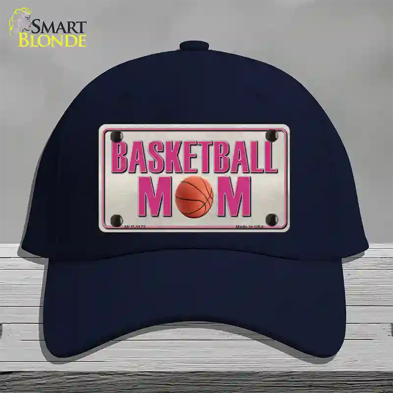 Basketball Mom Novelty License Plate Hat Cotton / Navy