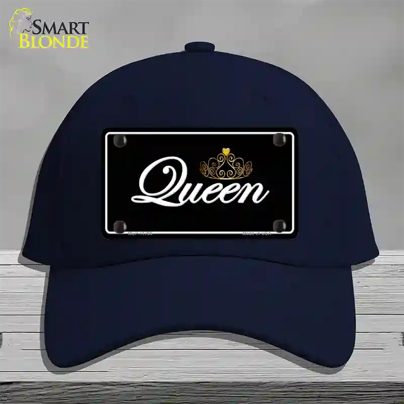 Queen Novelty License Plate Hat Cotton / Navy