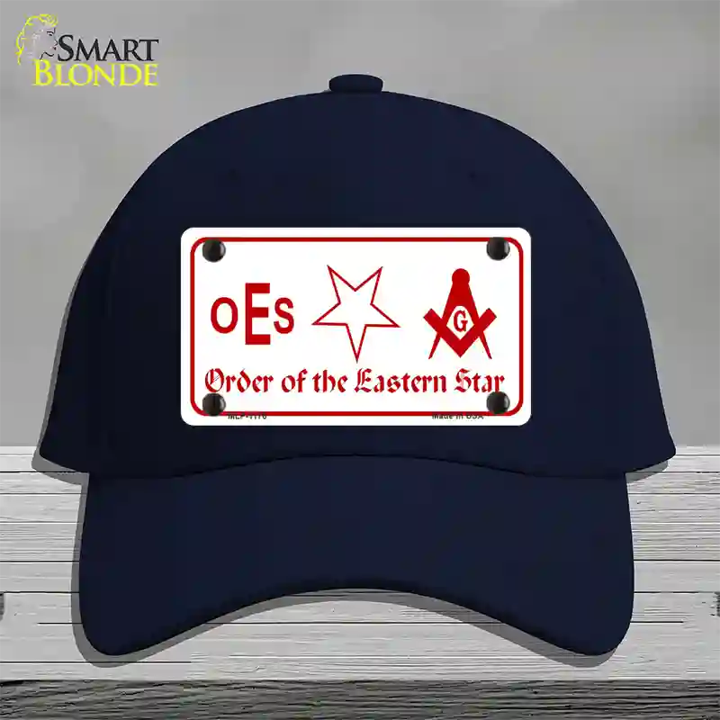 Order Of The Eastern Star Novelty License Plate Hat Cotton / Navy