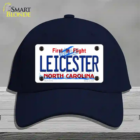 Leicester North Carolina State Novelty License Plate Hat Cotton / Navy