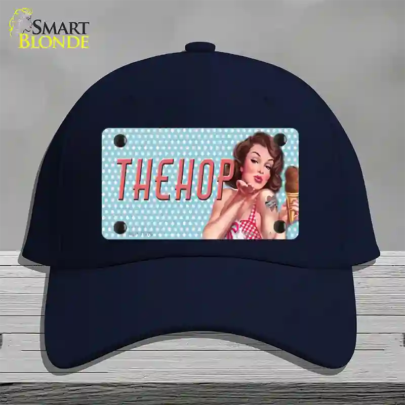 The Hop Vintage Pinup Novelty License Plate Hat Cotton / Navy