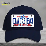 Ocean Isle Beach North Carolina Novelty License Plate Hat Cotton / Navy