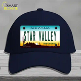 Star Valley Arizona Novelty License Plate Hat Cotton / Navy