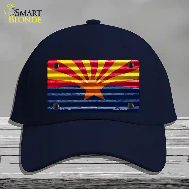 Arizona Flag Novelty License Plate Hat Cotton / Navy