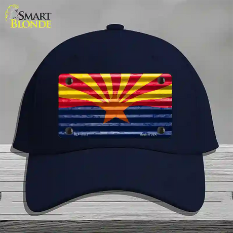 Arizona Flag Novelty License Plate Hat Cotton / Navy