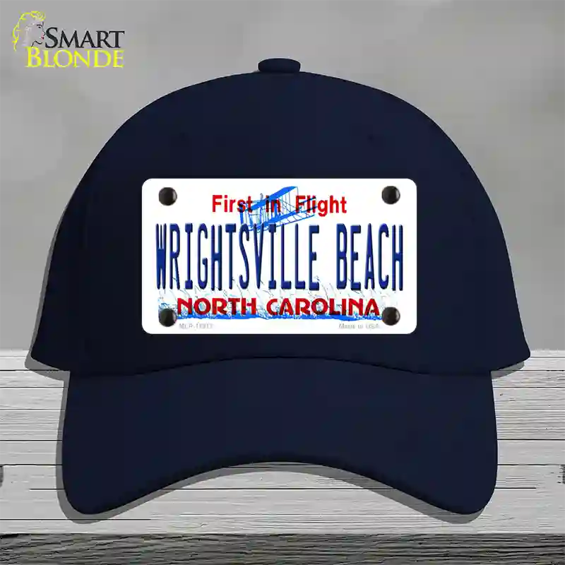 Wrightsville Beach North Carolina Novelty License Plate Hat Cotton / Navy