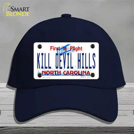 Kill Devil Hills North Carolina Novelty License Plate Hat Cotton / Navy