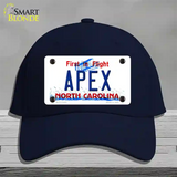 Apex North Carolina Novelty License Plate Hat Cotton / Navy