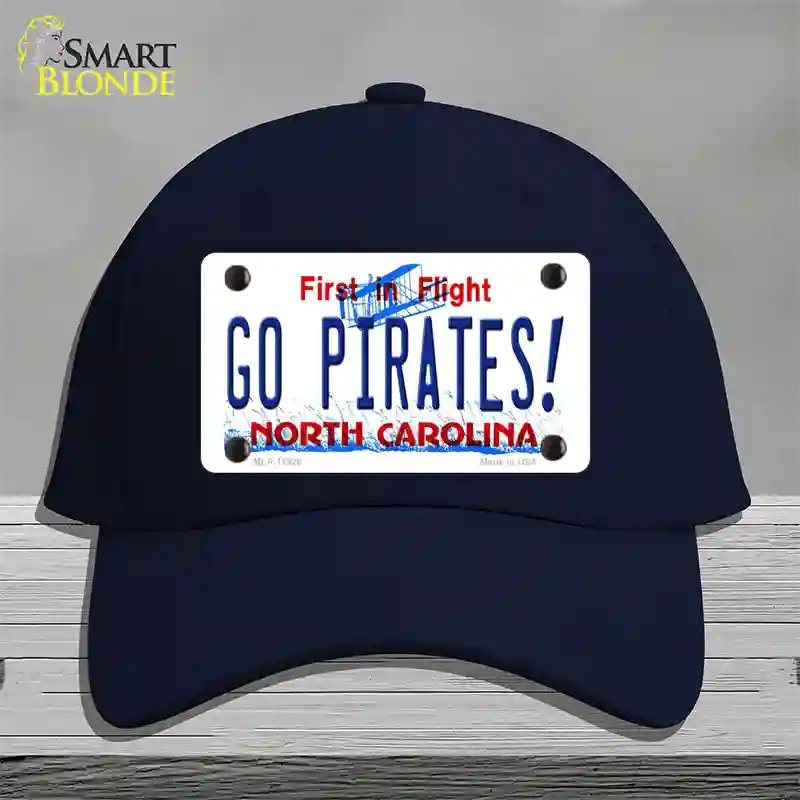 Go Pirates North Carolina Novelty License Plate Hat Cotton / Navy