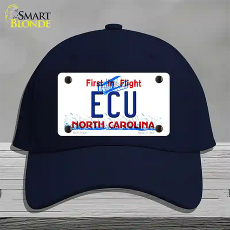 ECU North Carolina Novelty License Plate Hat Cotton / Navy