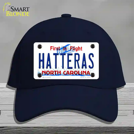 Hatteras North Carolina Novelty License Plate Hat Cotton / Navy