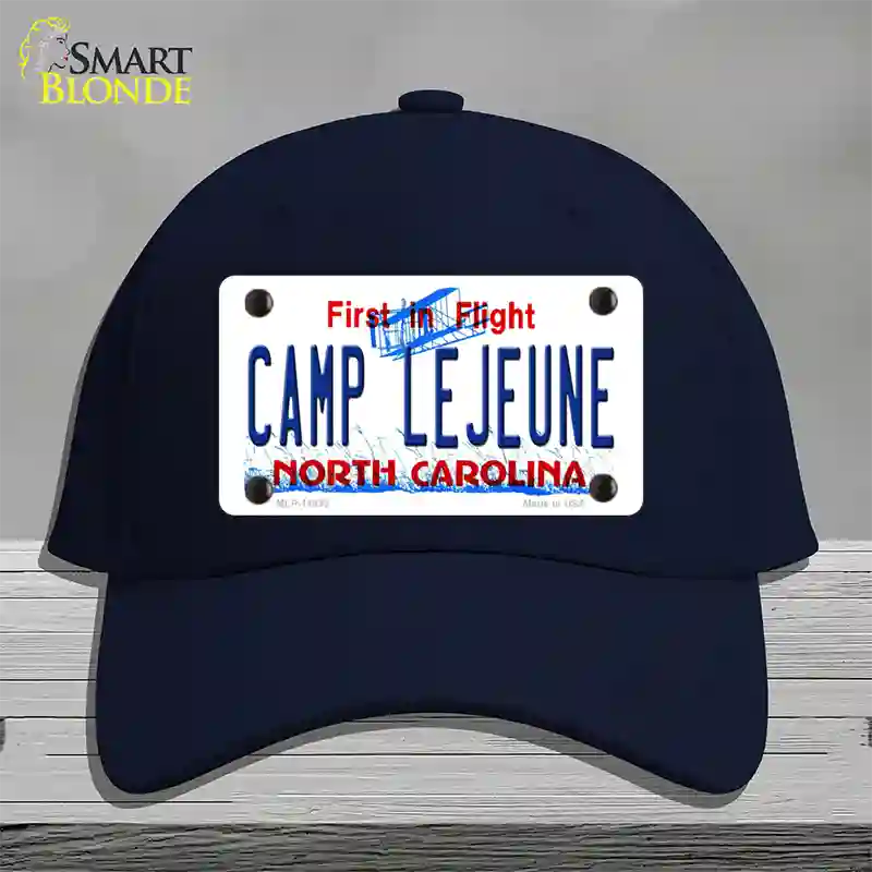 Camp Lejeune North Carolina Novelty License Plate Hat Cotton / Navy