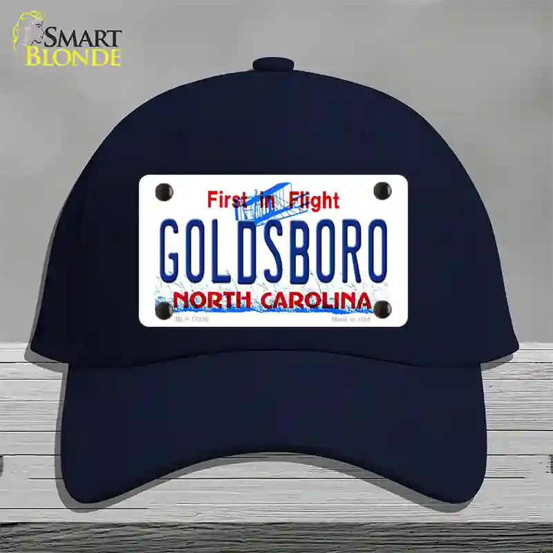 Goldsboro North Carolina Novelty License Plate Hat Cotton / Navy