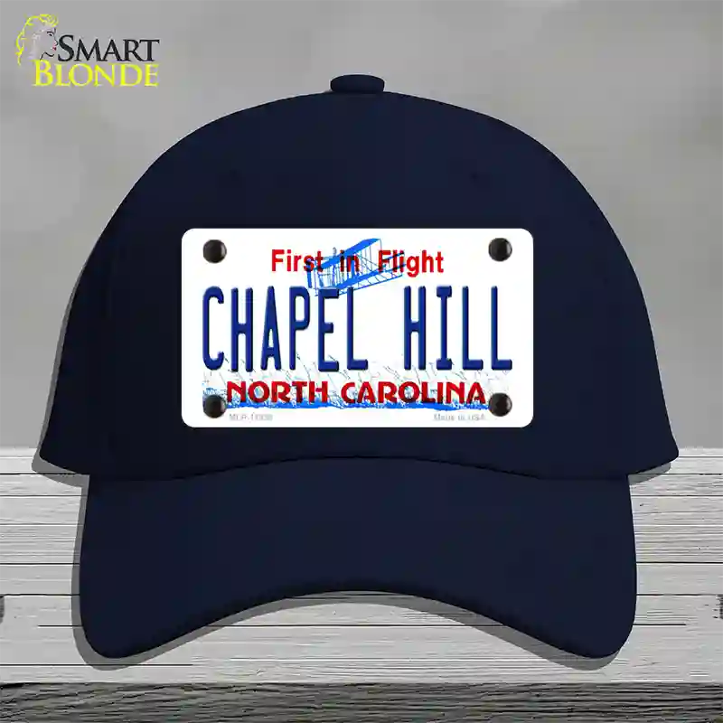 Chapel Hill North Carolina Novelty License Plate Hat Cotton / Navy