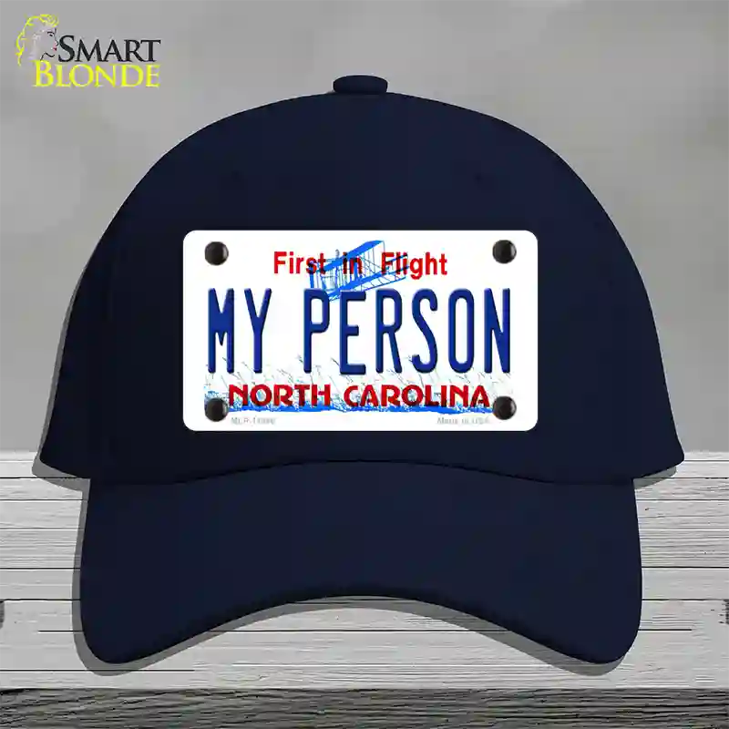 My Person North Carolina Novelty License Plate Hat Cotton / Navy