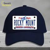 Rocky Mount North Carolina Novelty License Plate Hat Cotton / Navy