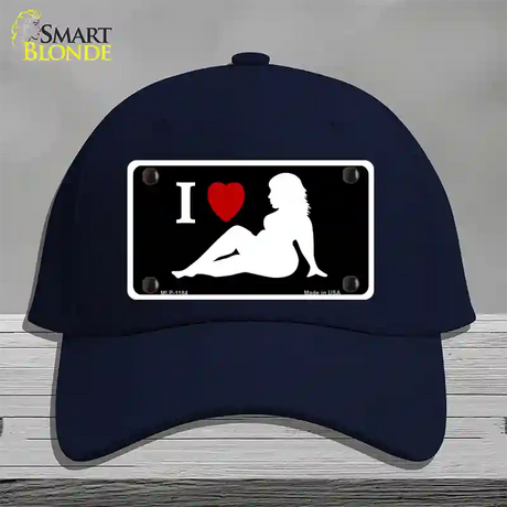 Full Figured Women Novelty License Plate Hat Cotton / Navy