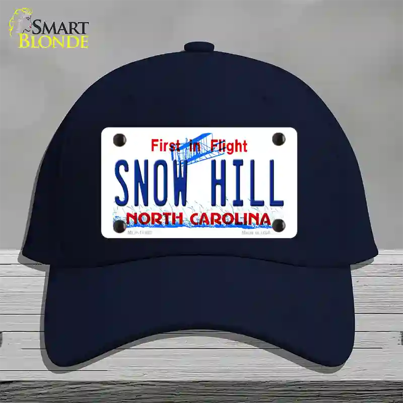 Snow Hill North Carolina Novelty License Plate Hat Cotton / Navy