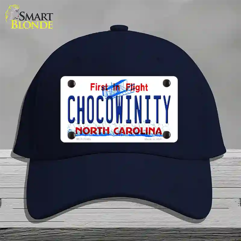 Chocowinity North Carolina Novelty License Plate Hat Cotton / Navy