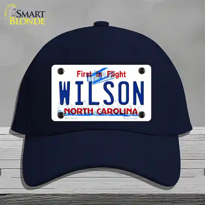 Wilson North Carolina Novelty License Plate Hat Cotton / Navy