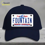 Fountain North Carolina Novelty License Plate Hat Cotton / Navy