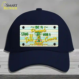 Be A Pineapple Novelty License Plate Hat Cotton / Navy