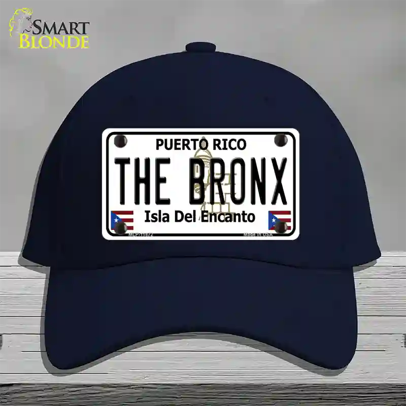 The Bronx Puerto Rico Novelty License Plate Hat Cotton / Navy