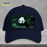 Panda Bear Novelty License Plate Hat Cotton / Navy