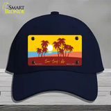 Sun Surf Life Novelty License Plate Hat Cotton / Navy