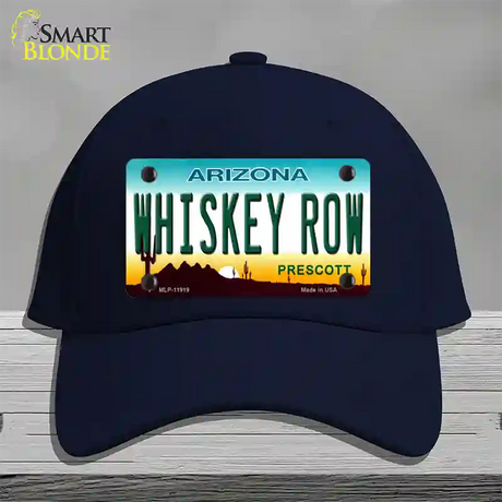 Whiskey Row Arizona Novelty License Plate Hat Cotton / Navy