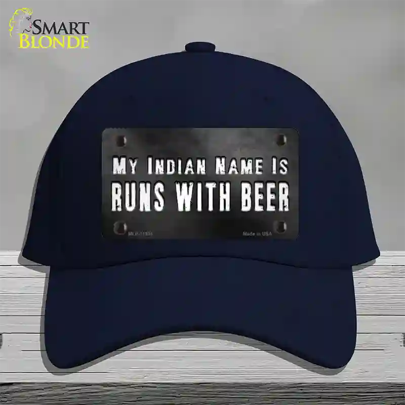 My Indian Name Novelty License Plate Hat Cotton / Navy