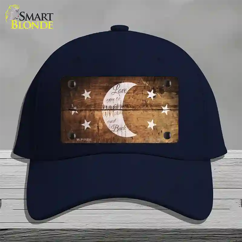 The Moon and Back Novelty License Plate Hat Cotton / Navy