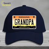 Indiana Grandpa Novelty License Plate Hat Cotton / Navy