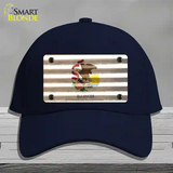 Illinois Corrugated Flag Novelty License Plate Hat Cotton / Navy