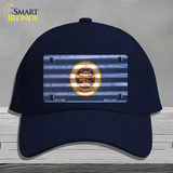 Minnesota Corrugated Flag Novelty License Plate Hat Cotton / Navy