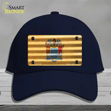 New Jersey Corrugated Flag Novelty License Plate Hat Cotton / Navy