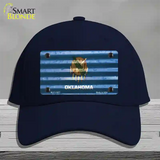 Oklahoma Corrugated Flag Novelty License Plate Hat Cotton / Navy