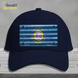 South Dakota Corrugated Flag Novelty License Plate Hat Cotton / Navy