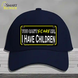 Cant Scare Me Novelty License Plate Hat Cotton / Navy