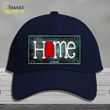 Alabama Home State Outline Novelty License Plate Hat Cotton / Navy