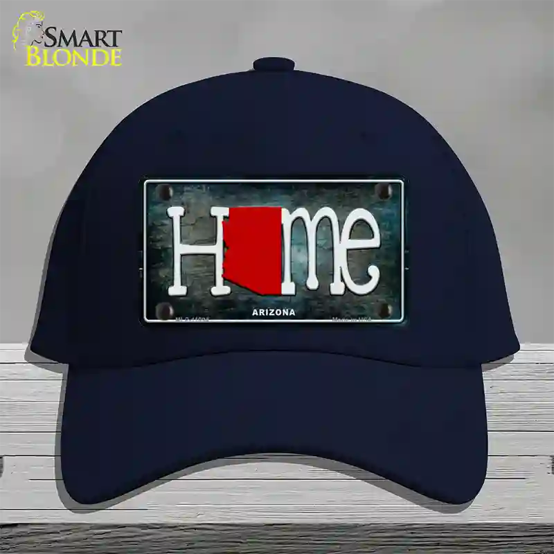 Arizona Home State Outline Novelty License Plate Hat Cotton / Navy