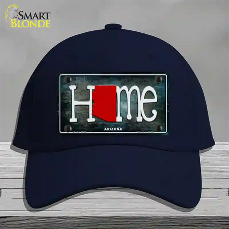 Arizona Home State Outline Novelty License Plate Hat Cotton / Navy