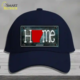 Arkansas Home State Outline Novelty License Plate Hat Cotton / Navy