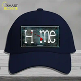 Hawaii Home State Outline Novelty License Plate Hat Cotton / Navy