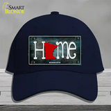 Minnesota Home State Outline Novelty License Plate Hat Cotton / Navy