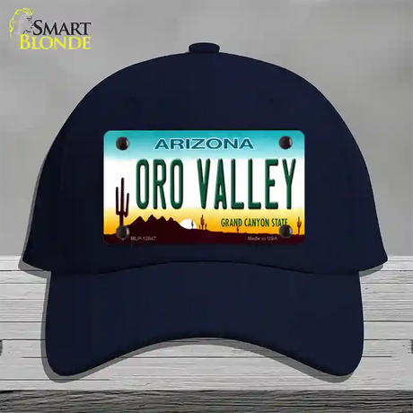 Oro Valley Arizona Novelty License Plate Hat Cotton / Navy